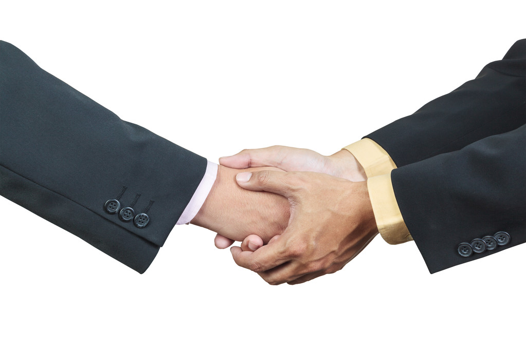 Shake hands and enjoy joy (Is shaking hands and enjoy joy an idiom)